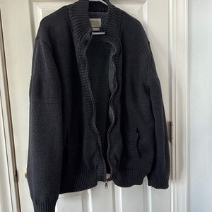 Boston Traders men's grey sweater jacket size XXl